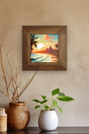 Wallity Artvessakaro12 Cuadro Decorativo enmarcado Multicolor
